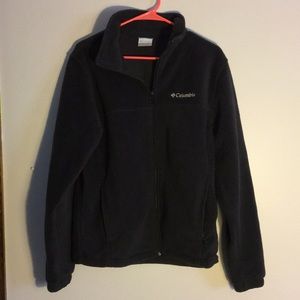 Men’s black Columbia fleece jacket